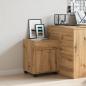 Preview: Rollcontainer Artisan-Eiche 45x38x54 cm Holzwerkstoff