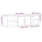 Preview: Wandschrank Artisan-Eiche 102x30x29 cm Holzwerkstoff