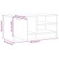 Preview: TV-Schrank Altholz-Optik 80x35x36,5 cm Holzwerkstoff