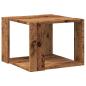 Preview: Couchtisch Altholz-Optik 40x40x30 cm Holzwerkstoff