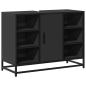 Preview: Waschbeckenunterschrank Schwarz 80x33x60 cm Holzwerkstoff