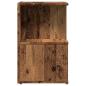 Preview: Nachttisch Altholz-Optik 35x35x55 cm Holzwerkstoff