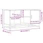 Preview: Schuhbank Schwarz 100x40x53,5 cm Holzwerkstoff und Metall
