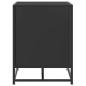 Preview: Schuhbank Schwarz 100x40x53,5 cm Holzwerkstoff und Metall