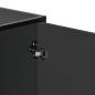 Preview: Schuhbank Schwarz 100x40x53,5 cm Holzwerkstoff und Metall