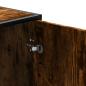 Preview: Schuhbank Räuchereiche 100x40x53,5 cm Holzwerkstoff und Metall