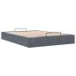 Preview: Ottoman-Bett ohne Matratze Dunkelgrau 140x190 cm Samt