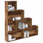 Preview: ARDEBO.de - Bücherregal Altholz-Optik 157x24x160 cm Holzwerkstoff