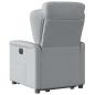 Preview: Relaxsessel mit Aufstehhilfe Elektrisch Hellgrau Stoff