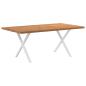 Preview: ARDEBO.de - Esstisch Hellbraun 180x100x74 cm Massivholz Eiche Rechteckig