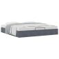 Preview: Ottoman-Bett ohne Matratze Dunkelgrau 160x200 cm Samt