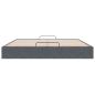 Preview: Ottoman-Bett ohne Matratze Dunkelgrau 160x200 cm Samt