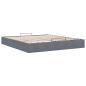 Preview: Ottoman-Bett ohne Matratze Dunkelgrau 160x200 cm Samt