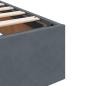 Preview: Ottoman-Bett ohne Matratze Dunkelgrau 160x200 cm Samt