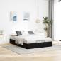 Preview: Ottoman-Bett ohne Matratze Schwarz 140x200 cm Samt