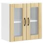 Preview: Küchen-Hängeschrank mit Glastür Sonoma-Eiche Holzwerkstoff