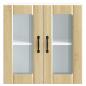 Preview: Küchen-Hängeschrank mit Glastür Sonoma-Eiche Holzwerkstoff