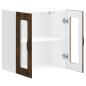 Preview: Küchen-Hängeschrank mit Glastür Räuchereiche Holzwerkstoff