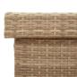 Preview: Gartentruhe mit Rollen Beige 110x55x73 cm Poly Rattan