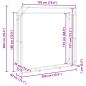 Preview: Brennholzregal mit Regenschutz 200x40x200 cm Verzinkter Stahl