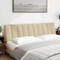 Preview: Kopfteil-Kissen Creme 180 cm Stoff