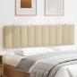 Preview: Kopfteil-Kissen Creme 180 cm Stoff