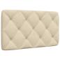 Preview: ARDEBO.de - Kopfteil-Kissen Creme 80 cm Stoff