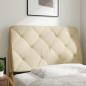 Preview: Kopfteil-Kissen Creme 80 cm Stoff