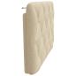 Preview: Kopfteil-Kissen Creme 80 cm Stoff