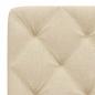 Preview: Kopfteil-Kissen Creme 80 cm Stoff