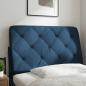 Preview: Kopfteil-Kissen Blau 90 cm Stoff