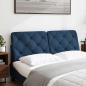 Preview: ARDEBO.de - Kopfteil-Kissen Blau 140 cm Stoff