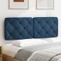 Preview: Kopfteil-Kissen Blau 140 cm Stoff