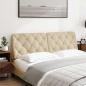 Preview: Kopfteil-Kissen Creme 160 cm Stoff