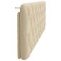 Preview: Kopfteil-Kissen Creme 160 cm Stoff