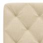 Preview: Kopfteil-Kissen Creme 160 cm Stoff