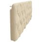 Preview: Kopfteil-Kissen Creme 180 cm Stoff