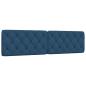 Preview: ARDEBO.de - Kopfteil-Kissen Blau 200 cm Stoff