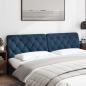 Preview: Kopfteil-Kissen Blau 200 cm Stoff