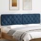 Preview: Kopfteil-Kissen Blau 200 cm Stoff