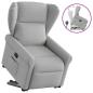 Preview: Relaxsessel mit Aufstehhilfe Wolkengrau Stoff