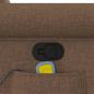 Preview: Massagesessel mit Aufstehhilfe Braun Stoff