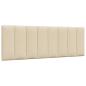 Preview: ARDEBO.de - Kopfteil-Kissen Creme 120 cm Stoff