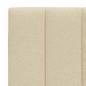 Preview: Kopfteil-Kissen Creme 120 cm Stoff