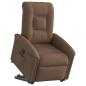Preview: Relaxsessel mit Aufstehhilfe Elektrisch Braun Stoff