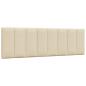 Preview: ARDEBO.de - Kopfteil-Kissen Creme 160 cm Stoff