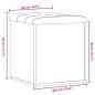 Preview: Sitzbank mit Stauraum Altholz-Optik 42x42x45 cm Holzwerkstoff