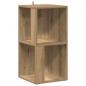 Preview: Eckregal Artisan-Eiche 33x33x67 cm Holzwerkstoff
