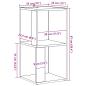 Preview: Eckregal Artisan-Eiche 33x33x67 cm Holzwerkstoff
