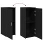 Preview: Lagerschrank Schwarz 40x45x103,5 cm Holzwerkstoff